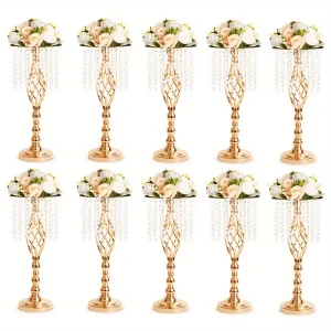 10pcs Crystal Flower Stand