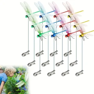 12 Dragonfly Hat Clips