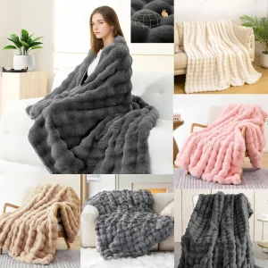 Faux Fur Throw Blanket